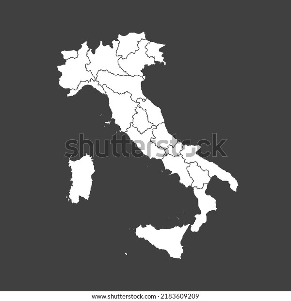 Detailed vector map Italy divided on regions\
isolated on background. Template Italy country for pattern,\
infographic, design, illustration. Concept outline of\
administrative divisions\
France