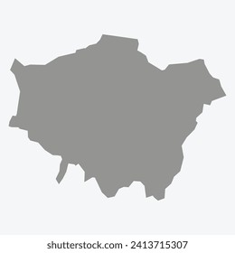Mapa vectorial detallado de Londres, la capital de Inglaterra