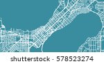 Detailed vector map of Madison, scale 1:30 000, USA