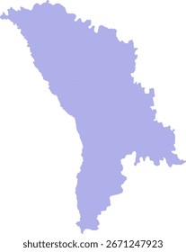 Detaillierte Vektorgrafik der Republik Moldau, einschließlich ihrer Regionen und Bezirke. Perfekt für Projekte zu Geografie, Reisen, Politik und demografischer Datenvisualisierung in Moldawien, optimiert für die klare Nutzung