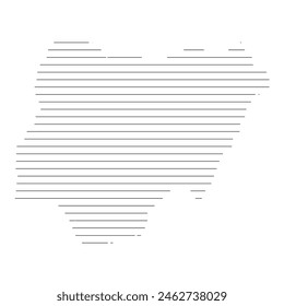 Detaillierte Vektorgrafik von Nigeria