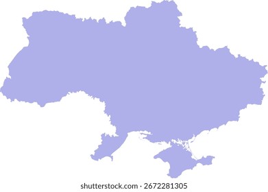 Mapa detallado del Vector de Ucrania, incluidas sus regiones y óblasts. Perfecto para proyectos sobre geografía, viajes, política y visualización de datos demográficos ucranianos, optimizado para un uso claro