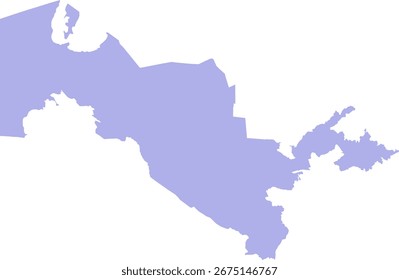 Mapa de Vector detallado de Uzbekistán, incluidas sus regiones y provincias. Perfecto para proyectos sobre geografía, viajes, política y visualización de datos demográficos uzbekos, optimizado para un uso claro