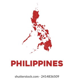Detailed Vector Philippines Map Design