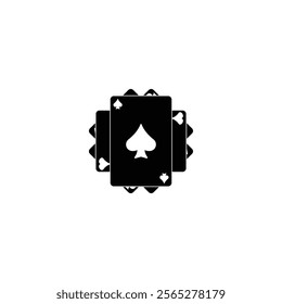 A detailed vector playing card icon, perfect for game design, casino branding, entertainment visuals, and card game apps.