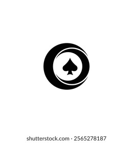 A detailed vector playing card icon, perfect for game design, casino branding, entertainment visuals, and card game apps.