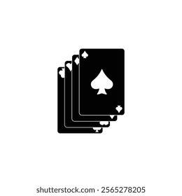 A detailed vector playing card icon, perfect for game design, casino branding, entertainment visuals, and card game apps.