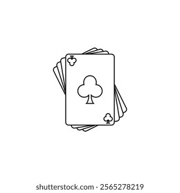 A detailed vector playing card icon, perfect for game design, casino branding, entertainment visuals, and card game apps.