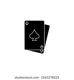 A detailed vector playing card icon, perfect for game design, casino branding, entertainment visuals, and card game apps.