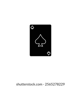 A detailed vector playing card icon, perfect for game design, casino branding, entertainment visuals, and card game apps.