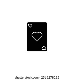 A detailed vector playing card icon, perfect for game design, casino branding, entertainment visuals, and card game apps.