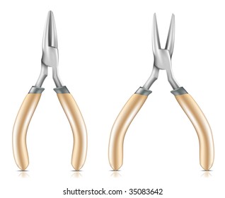 Detailed vector pliers. To see more detailed illustrations go to my portfolio....