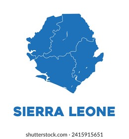 Detailed Vector Sierra Leone Map Design