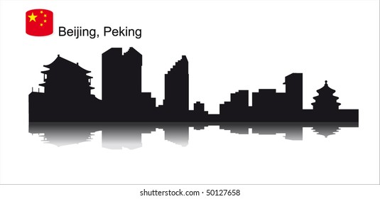 Detailed vector silhouettes of world cities