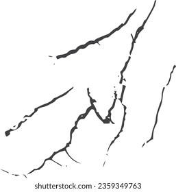 Detailed vector surface crack texture