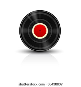 Detailed Vector Vinyl Record Icon