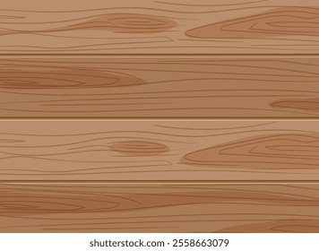 Detailed vector of wooden planks with grain patterns