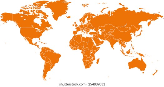 Detailed vector World map