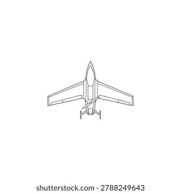 Detailed view of airplane underside