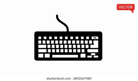Detailed view of computer keyboard
