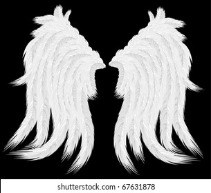 detailed white wings