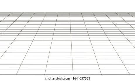 Detailed wireframe landscape. Abstract grid. 3D frame.