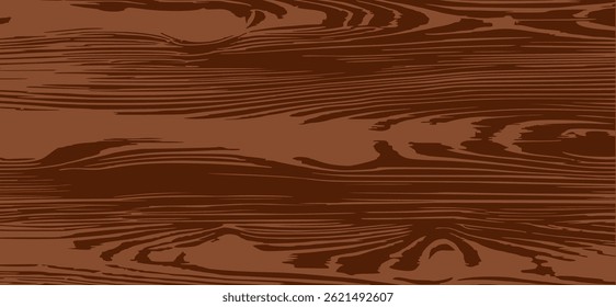 Ein detaillierter Holzkorn-Texturvektor mit organischen Verwirbelungen und fließenden Linien, die natürliche Holzmuster nachahmen. Das nahtlose Design bietet eine rustikale und elegante Ästhetik