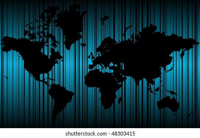 Detailed world map