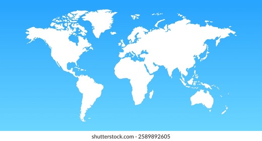 Detailed world map image, perfect for travel blogs, business presentations, educational materials, and design projects. Enhance your content with this high-quality visual. Blue background.