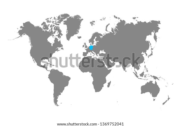白黒 ドイツ 青に細かい世界地図 ベクターイラスト のベクター画像素材 ロイヤリティフリー