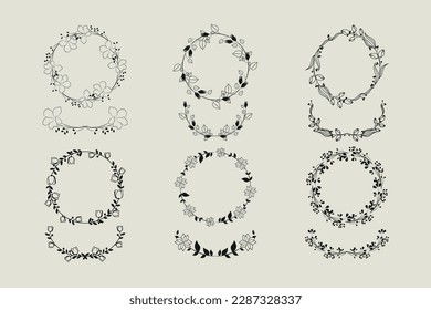 Detailed wreath and laurel vector Clipart