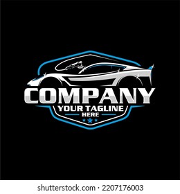 detailing car logo and car wash logo