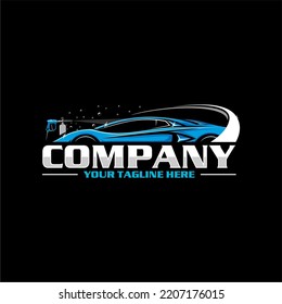 detailing car logo and car wash logo