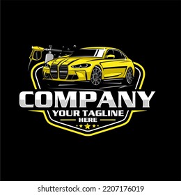 detailing car logo and car wash logo