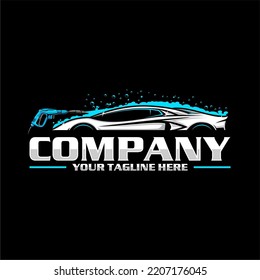 detailing car logo and car wash logo