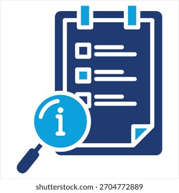 Details Flat Blue Icon Style