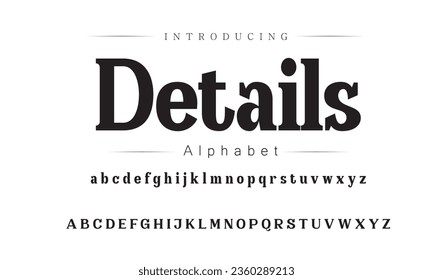 Details Font. Alphabet. Script. Typeface. Label .Vintage typeface. For labels and different type designs