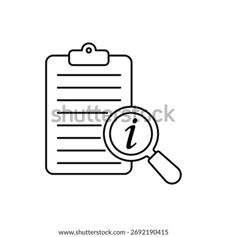 details icon outline editable stroke line drawing eps