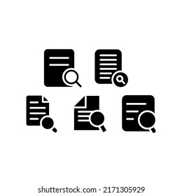 Details Icon Set Vector Symbol Design Illustration