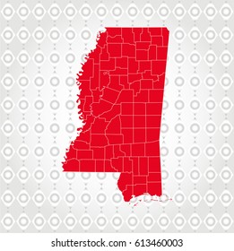 Details  kentucky map in Diamond background