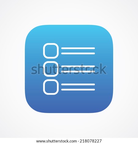 Details List View Display icon button, vector illustration. Simple flat metro design style. esp10