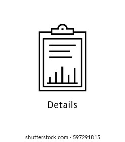 Details Vector Line Icon 