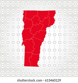 Details Vermont map in Diamond background