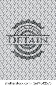 Das silberne Emblem festhalten. Skaliert Muster. Vektorillustration Illustration. Detaillierte Angaben.