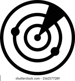 Detect icon with radar tracking