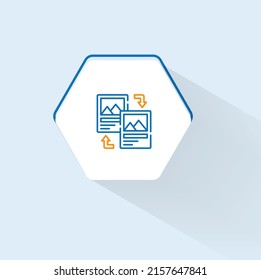 Detect images icon vector design