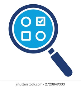 Coleção de Ícones de Azul Simples de Detecção