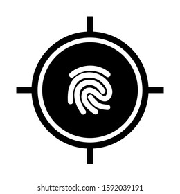 detection icon isolated sign symbol vector illustration - high quality black style vector icons
