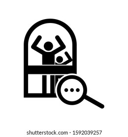 detection icon isolated sign symbol vector illustration - high quality black style vector icons
