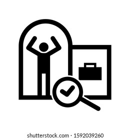 detection icon isolated sign symbol vector illustration - high quality black style vector icons
